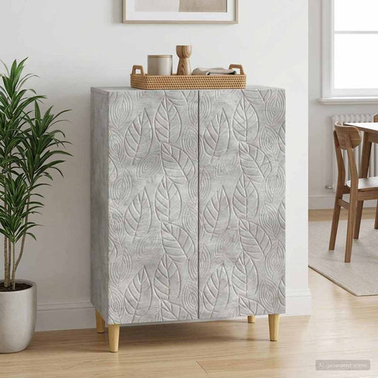 vidaXL Sideboard Concrete Grey 66 x 34.5 x 90 cm Engineered Wood