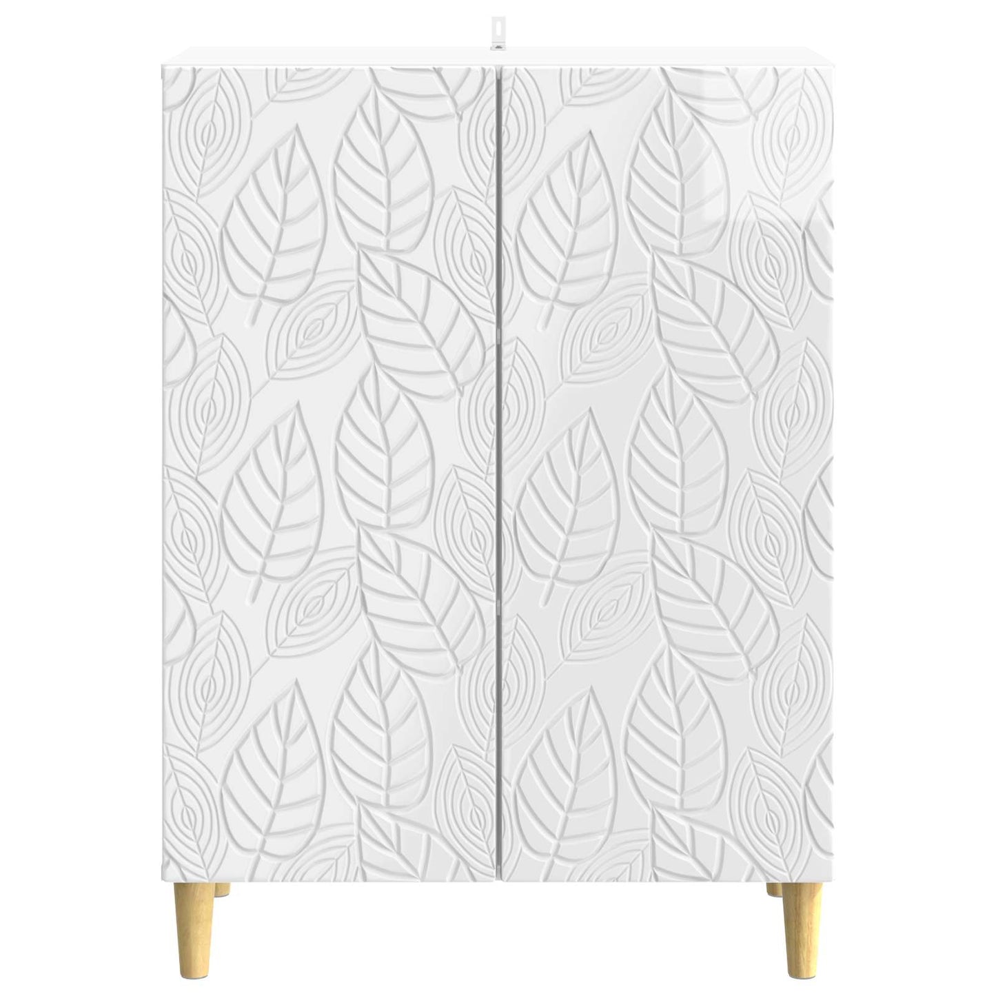 vidaXL Sideboard High Gloss White 66 x 34.5 x 90 cm Engineered Wood
