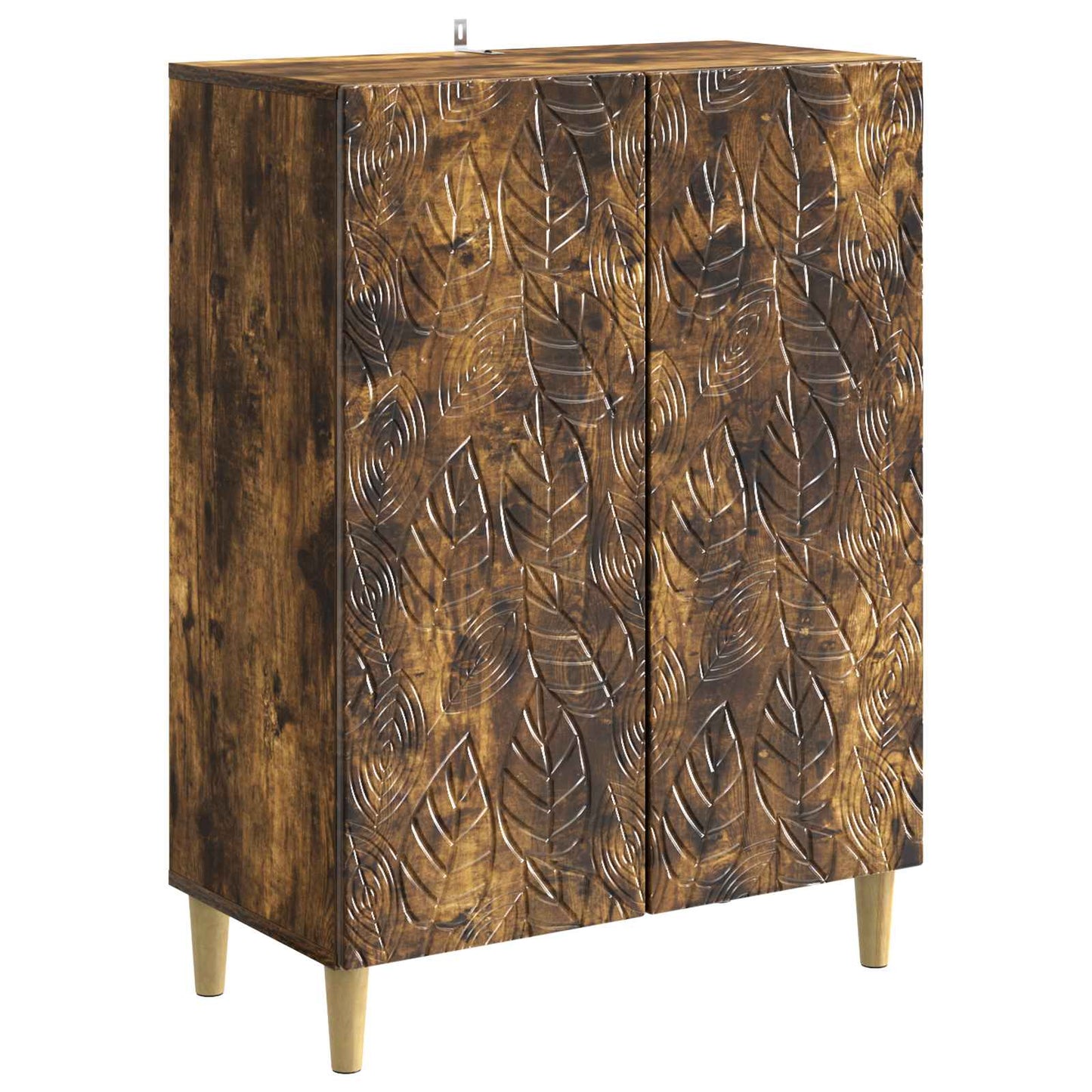 vidaXL Sideboard Smoked Oak 66 x 34.5 x 90 cm Engineered Wood
