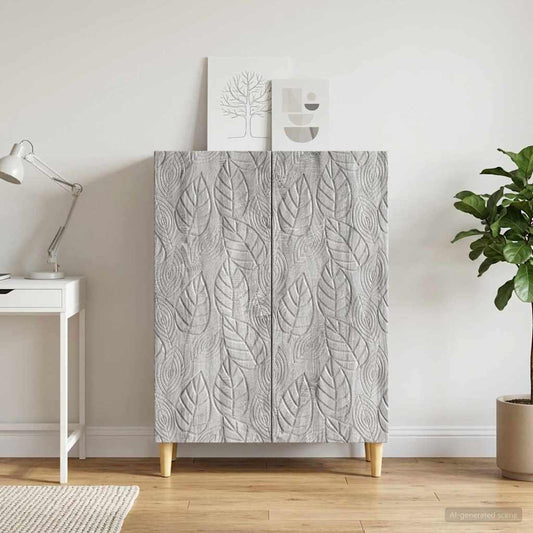 vidaXL Sideboard Grey Sonoma 66 x 34.5 x 90 cm Engineered Wood