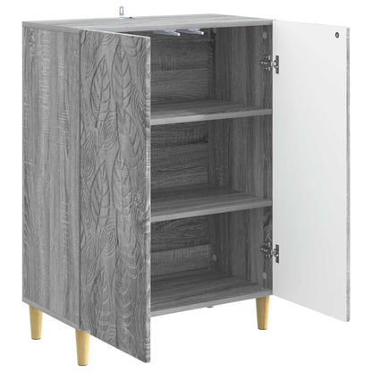 vidaXL Sideboard Grey Sonoma 66 x 34.5 x 90 cm Engineered Wood