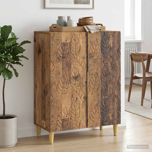 vidaXL Sideboard Old Wood 66 x 34.5 x 90 cm Engineered Wood