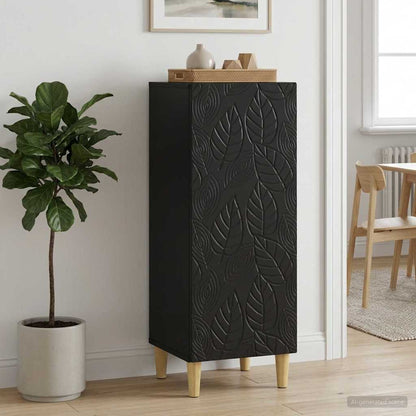 vidaXL Sideboard Black 33 x 34.5 x 90 cm Engineered Wood