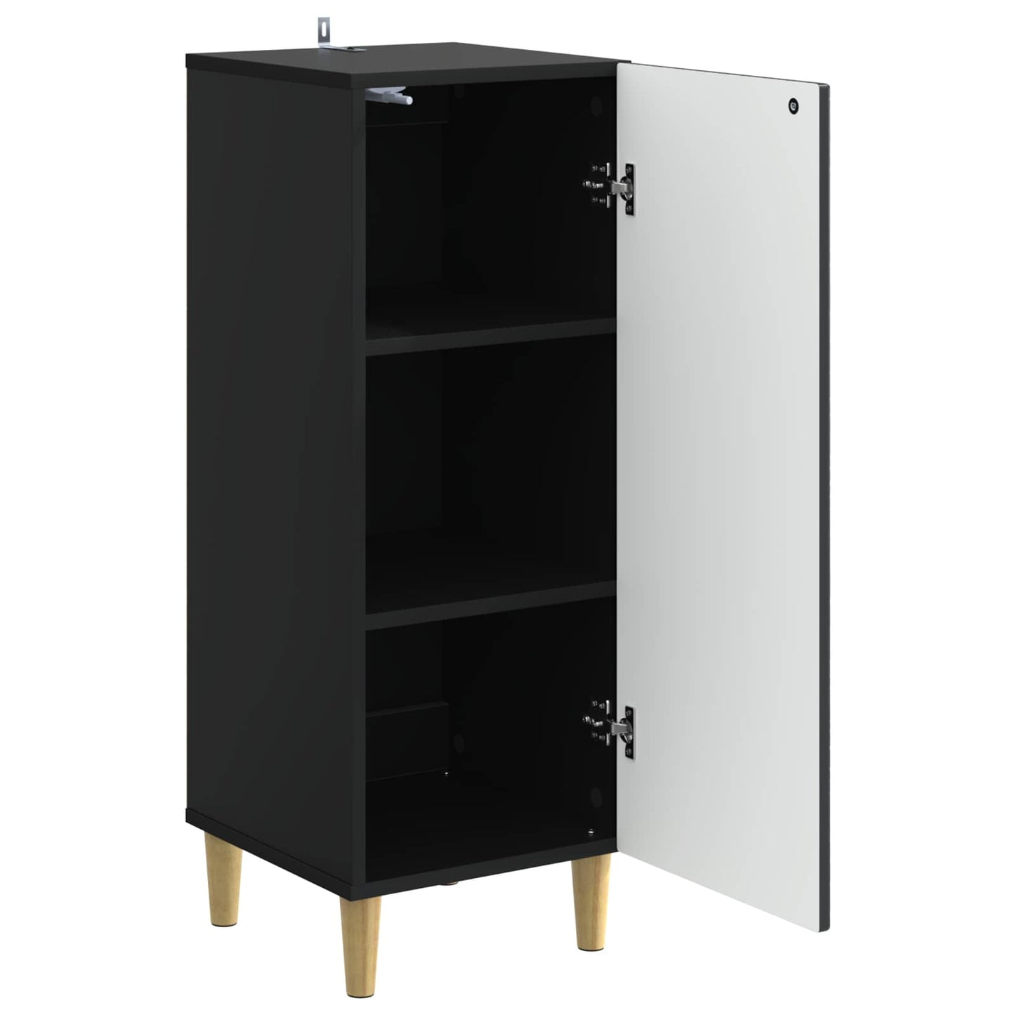 vidaXL Sideboard Black 33 x 34.5 x 90 cm Engineered Wood