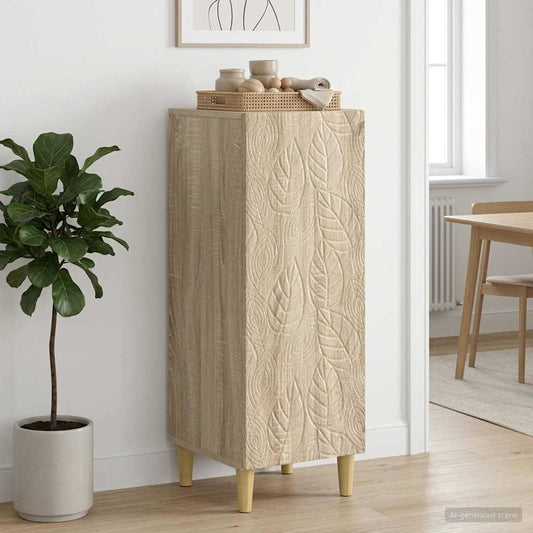 vidaXL Sideboard Sonoma Oak 33 x 34.5 x 90 cm Engineered Wood