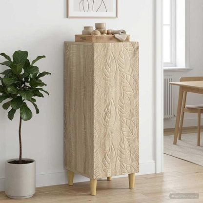vidaXL Sideboard Sonoma Oak 33 x 34.5 x 90 cm Engineered Wood