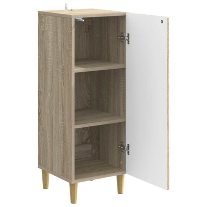 vidaXL Sideboard Sonoma Oak 33 x 34.5 x 90 cm Engineered Wood