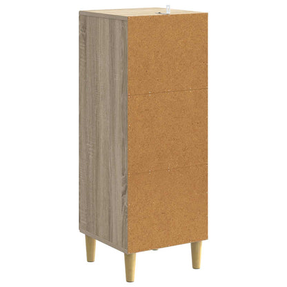 vidaXL Sideboard Sonoma Oak 33 x 34.5 x 90 cm Engineered Wood