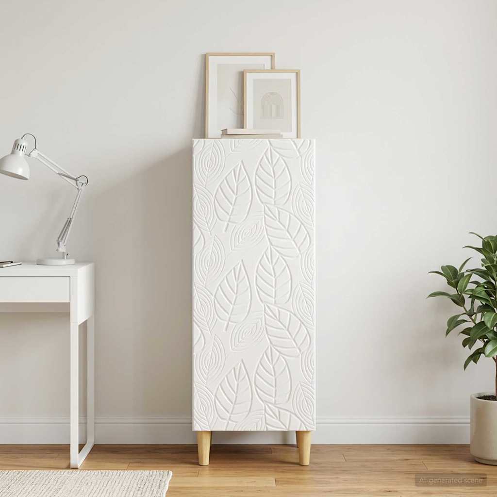 vidaXL Sideboard High Gloss White 33 x 34.5 x 90 cm Engineered Wood