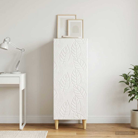 vidaXL Sideboard High Gloss White 33 x 34.5 x 90 cm Engineered Wood