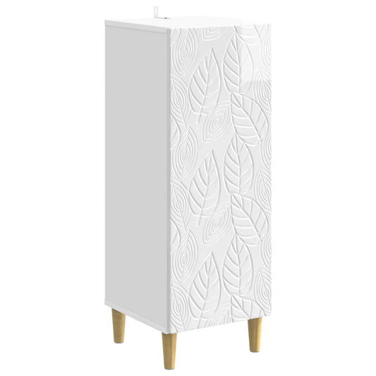 vidaXL Sideboard High Gloss White 33 x 34.5 x 90 cm Engineered Wood
