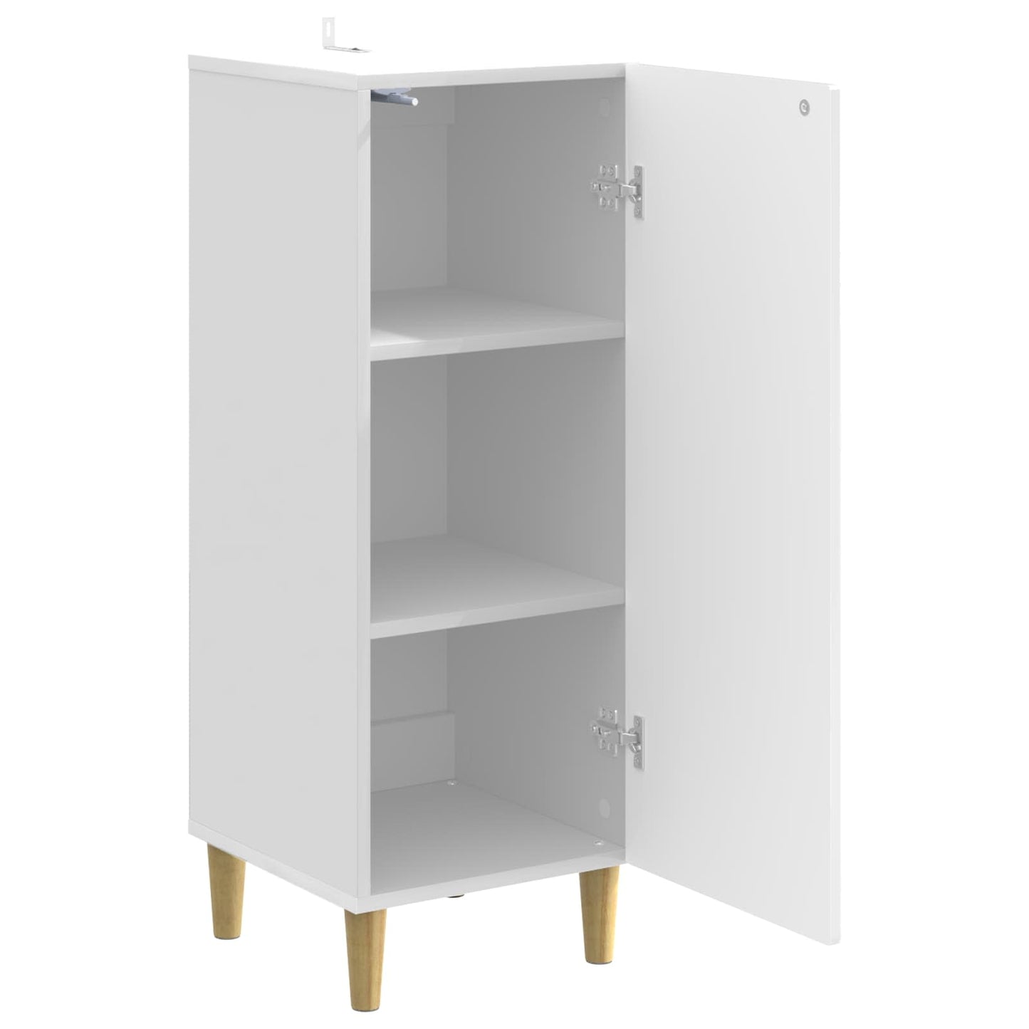 vidaXL Sideboard High Gloss White 33 x 34.5 x 90 cm Engineered Wood