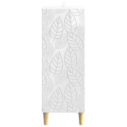 vidaXL Sideboard High Gloss White 33 x 34.5 x 90 cm Engineered Wood