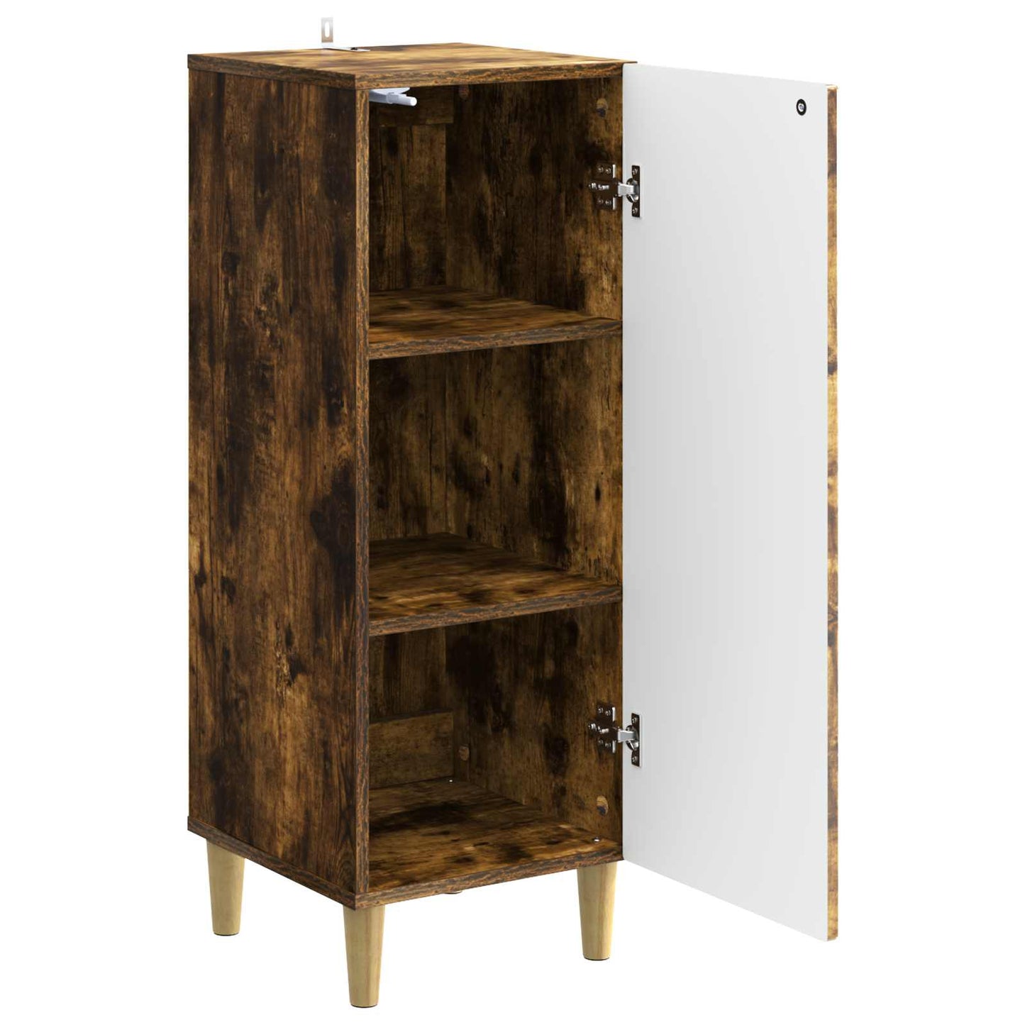 vidaXL Sideboard Smoked Oak 33 x 34.5 x 90 cm Engineered Wood