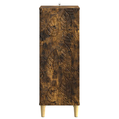 vidaXL Sideboard Smoked Oak 33 x 34.5 x 90 cm Engineered Wood