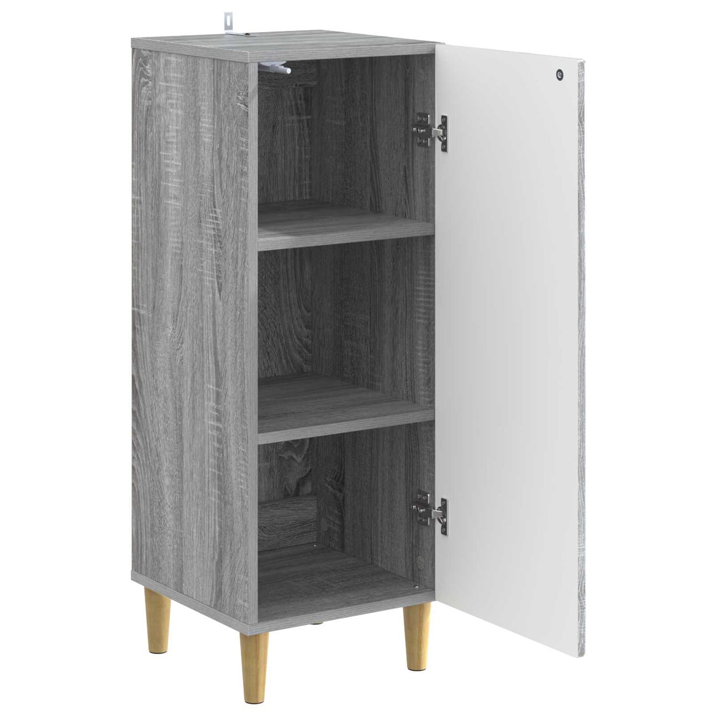 vidaXL Sideboard Grey Sonoma 33 x 34.5 x 90 cm Engineered Wood