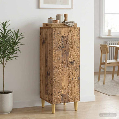 vidaXL Sideboard Old Wood 33 x 34.5 x 90 cm Engineered Wood