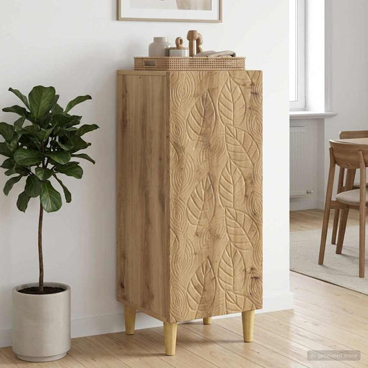 vidaXL Sideboard Artisan Oak 33 x 34.5 x 90 cm Engineered Wood