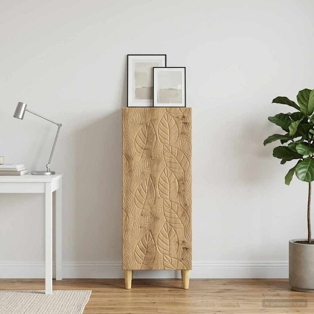 vidaXL Sideboard Artisan Oak 33 x 34.5 x 90 cm Engineered Wood