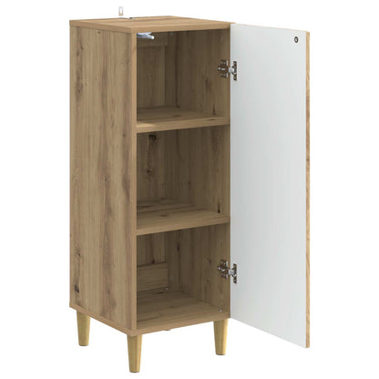 vidaXL Sideboard Artisan Oak 33 x 34.5 x 90 cm Engineered Wood