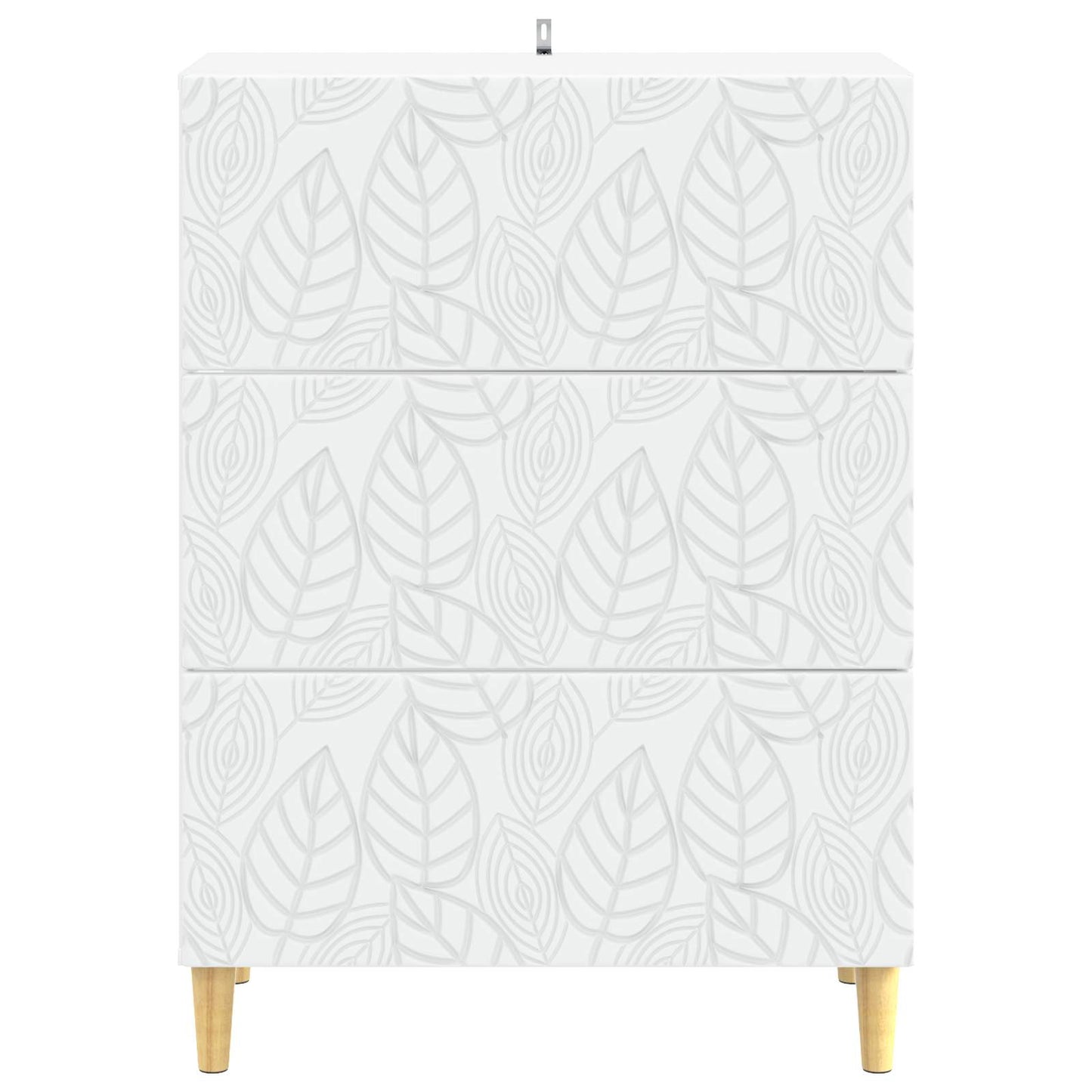 vidaXL Drawer Cabinet White 66 x 34.5 x 90 cm Engineered Wood