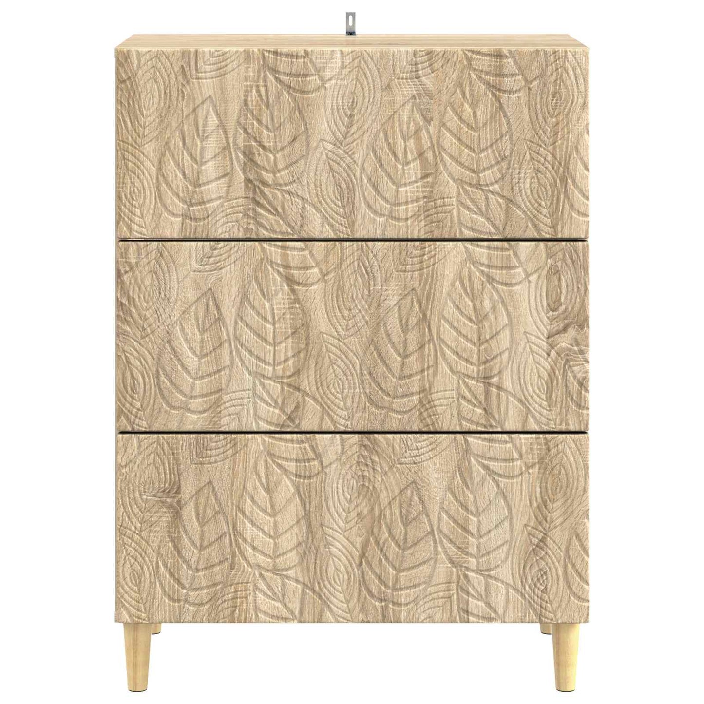 vidaXL Drawer Cabinet Sonoma Oak 66 x 34.5 x 90 cm Engineered Wood