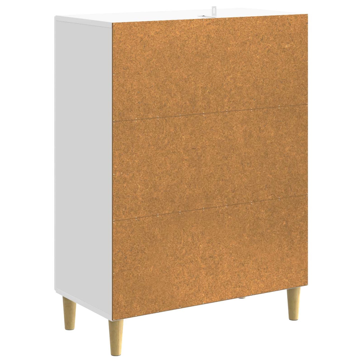 vidaXL Drawer Cabinet High Gloss White 66 x 34.5 x 90 cm