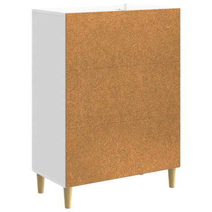 vidaXL Drawer Cabinet High Gloss White 66 x 34.5 x 90 cm