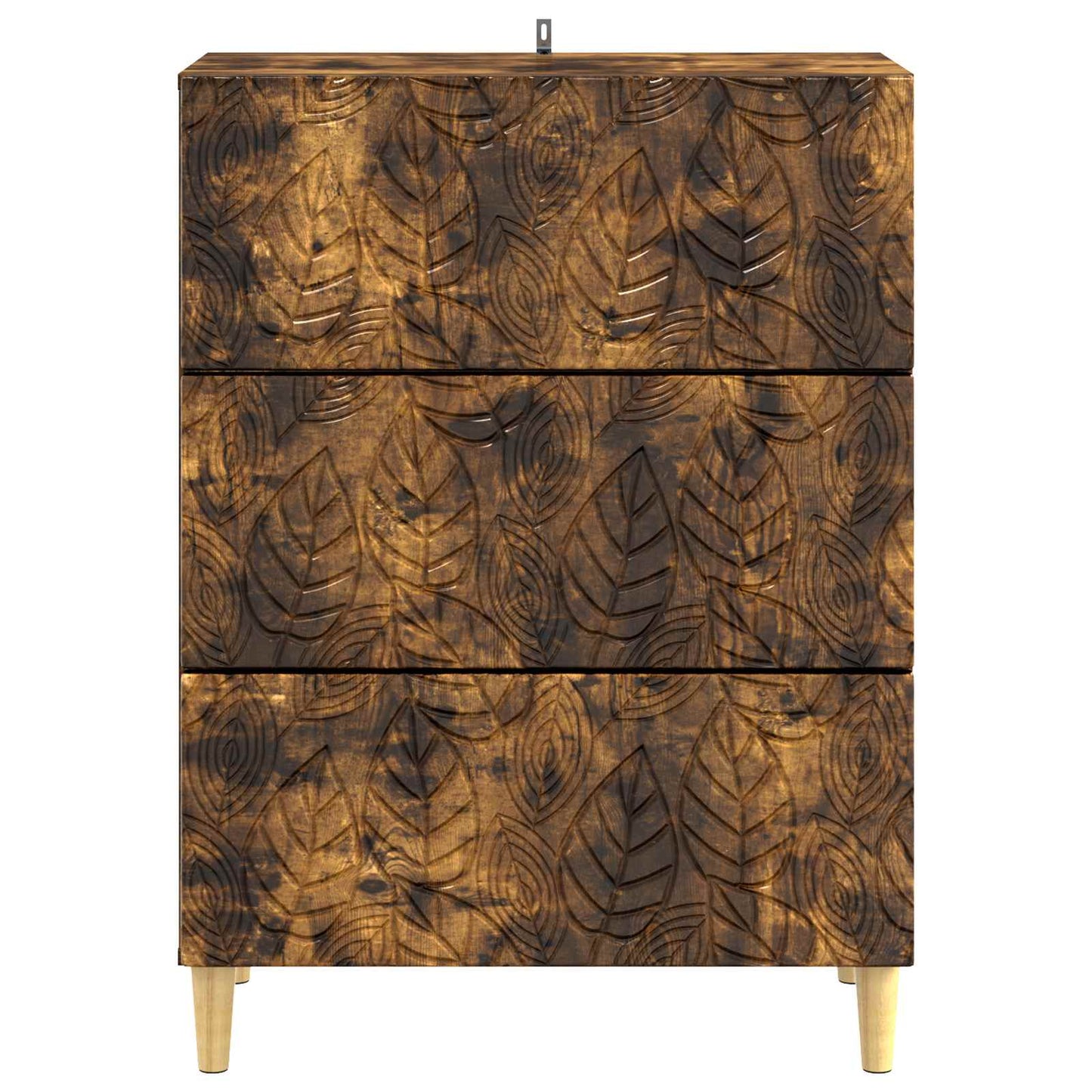vidaXL Drawer Cabinet Smoked Oak 66 x 34.5 x 90 cm Engineered Wood