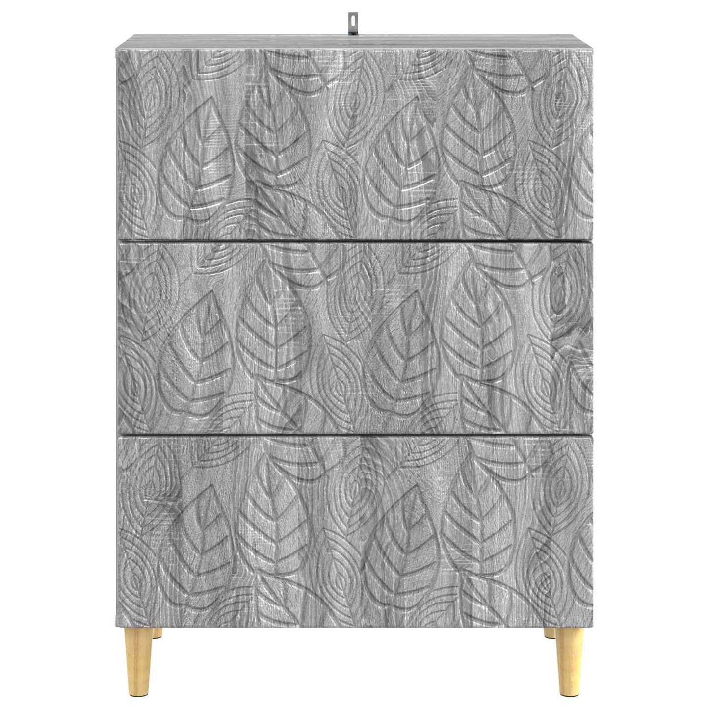vidaXL Drawer Cabinet Grey Sonoma 66 x 34.5 x 90 cm Engineered Wood