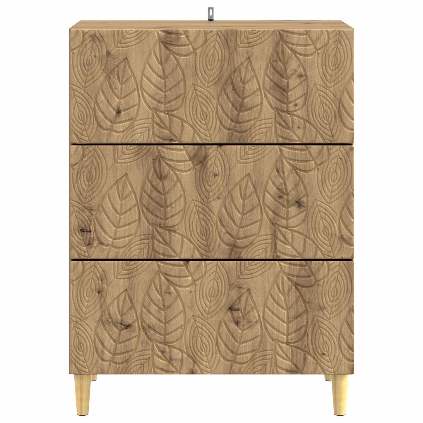 vidaXL Drawer Cabinet Artisan Oak 66 x 34.5 x 90 cm Engineered Wood