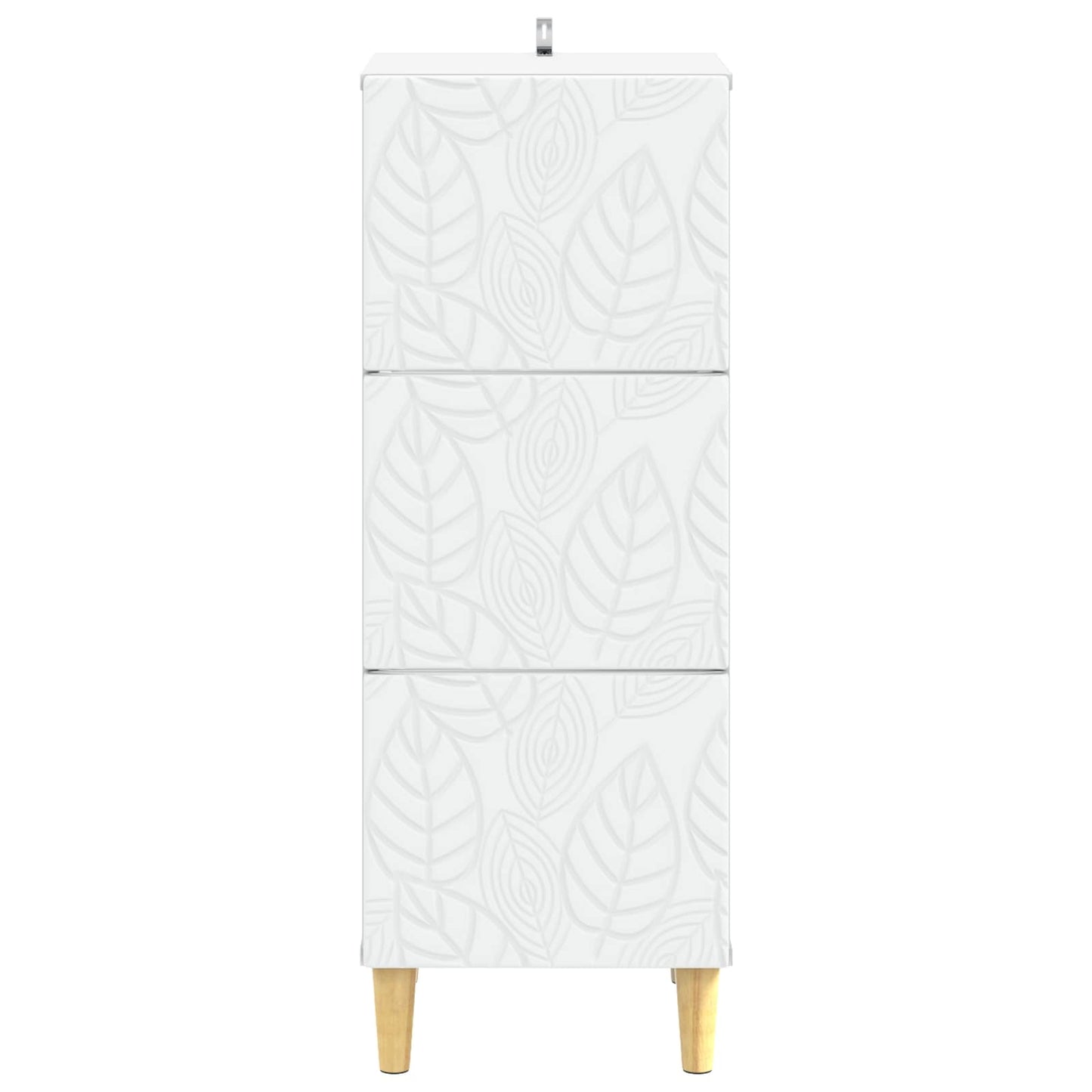 vidaXL Drawer Cabinet White 33 x 34.5 x 90 cm Engineered Wood