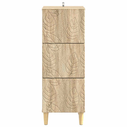 vidaXL Drawer Cabinet Sonoma Oak 33 x 34.5 x 90 cm Engineered Wood