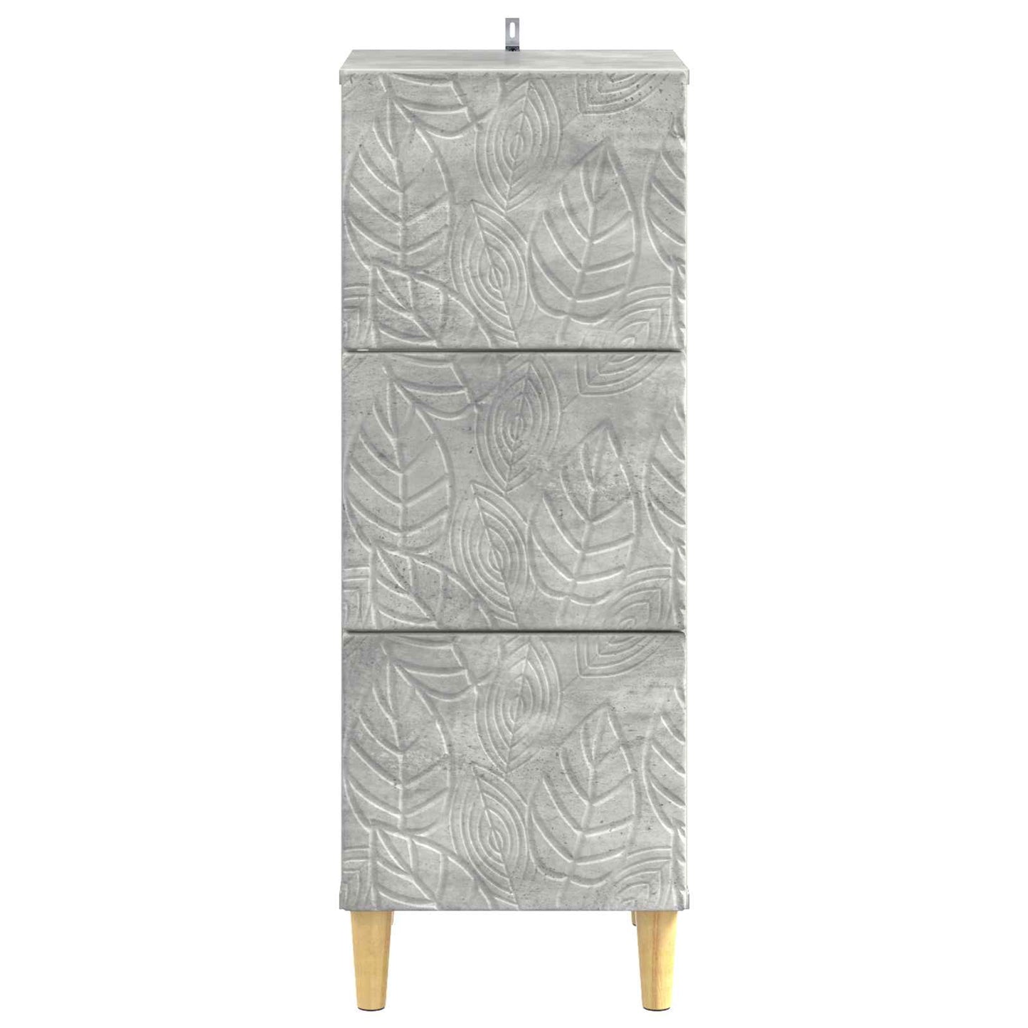 vidaXL Drawer Cabinet Concrete Grey 33 x 34.5 x 90 cm Engineered Wood