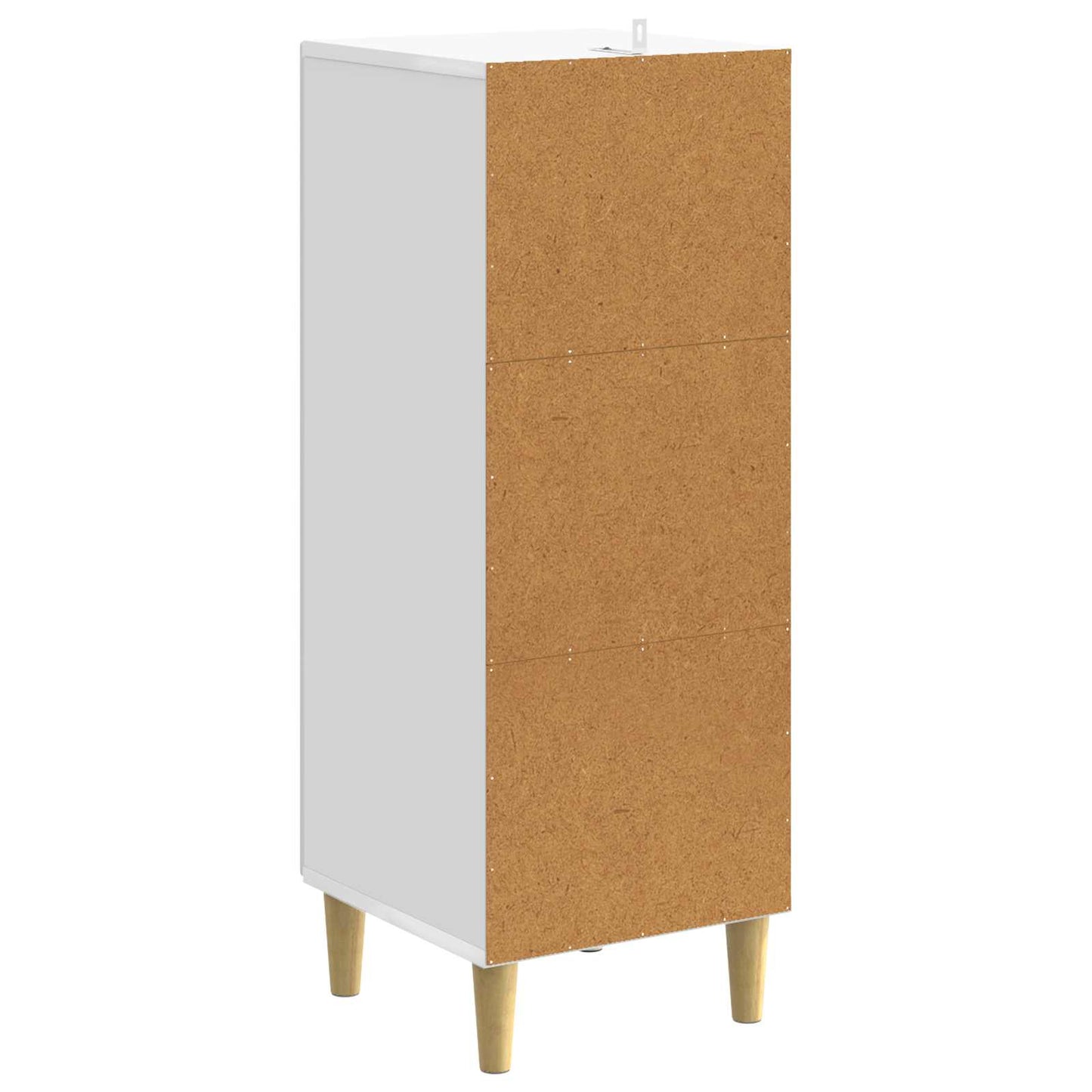 vidaXL Drawer Cabinet High Gloss White 33 x 34.5 x 90 cm