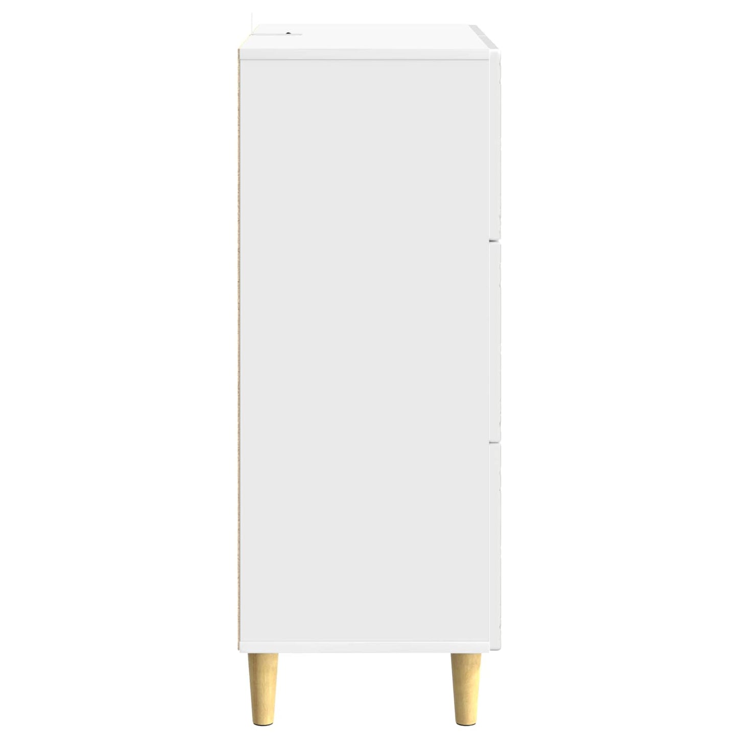 vidaXL Drawer Cabinet High Gloss White 33 x 34.5 x 90 cm
