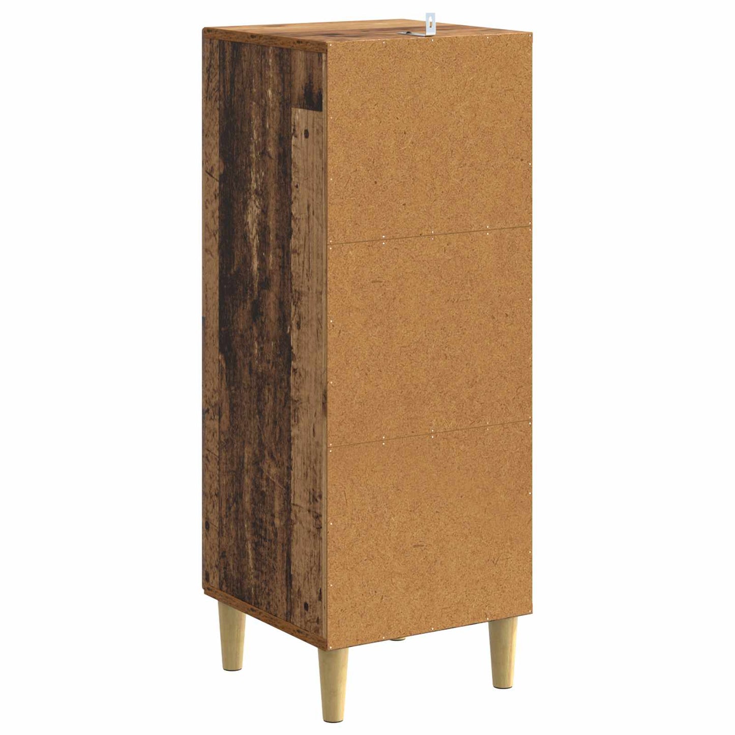 vidaXL Drawer Cabinet Old Wood 33 x 34.5 x 90 cm Engineered Wood