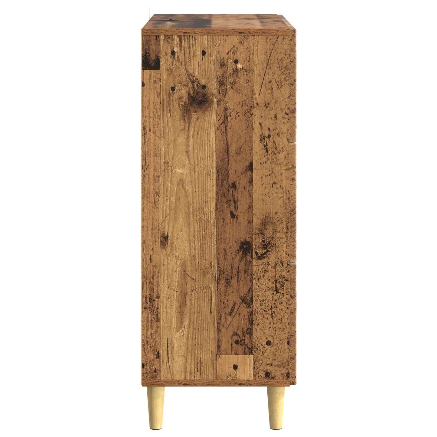 vidaXL Drawer Cabinet Old Wood 33 x 34.5 x 90 cm Engineered Wood