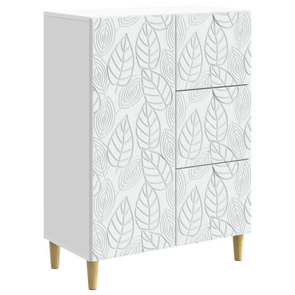 vidaXL Sideboard White 66 x 34.5 x 90 cm Engineered Wood