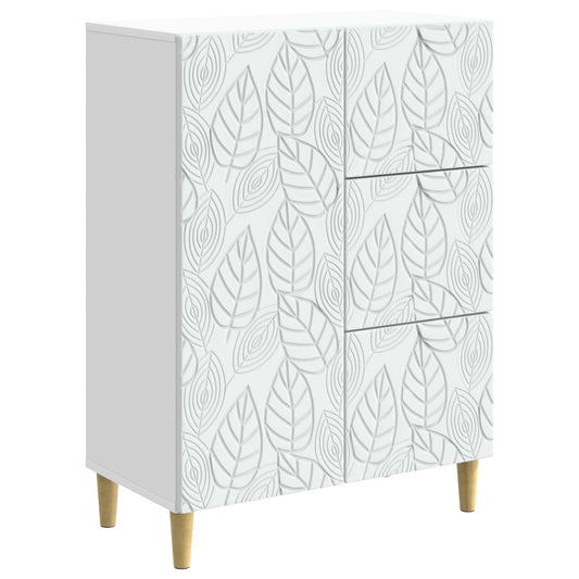 vidaXL Sideboard White 66 x 34.5 x 90 cm Engineered Wood