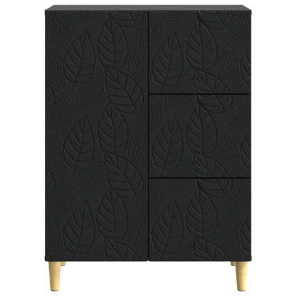 vidaXL Sideboard Black 66 x 34.5 x 90 cm Engineered Wood