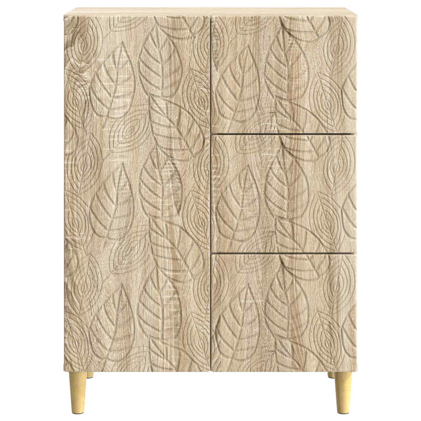 vidaXL Sideboard Sonoma Oak 66 x 34.5 x 90 cm Engineered Wood