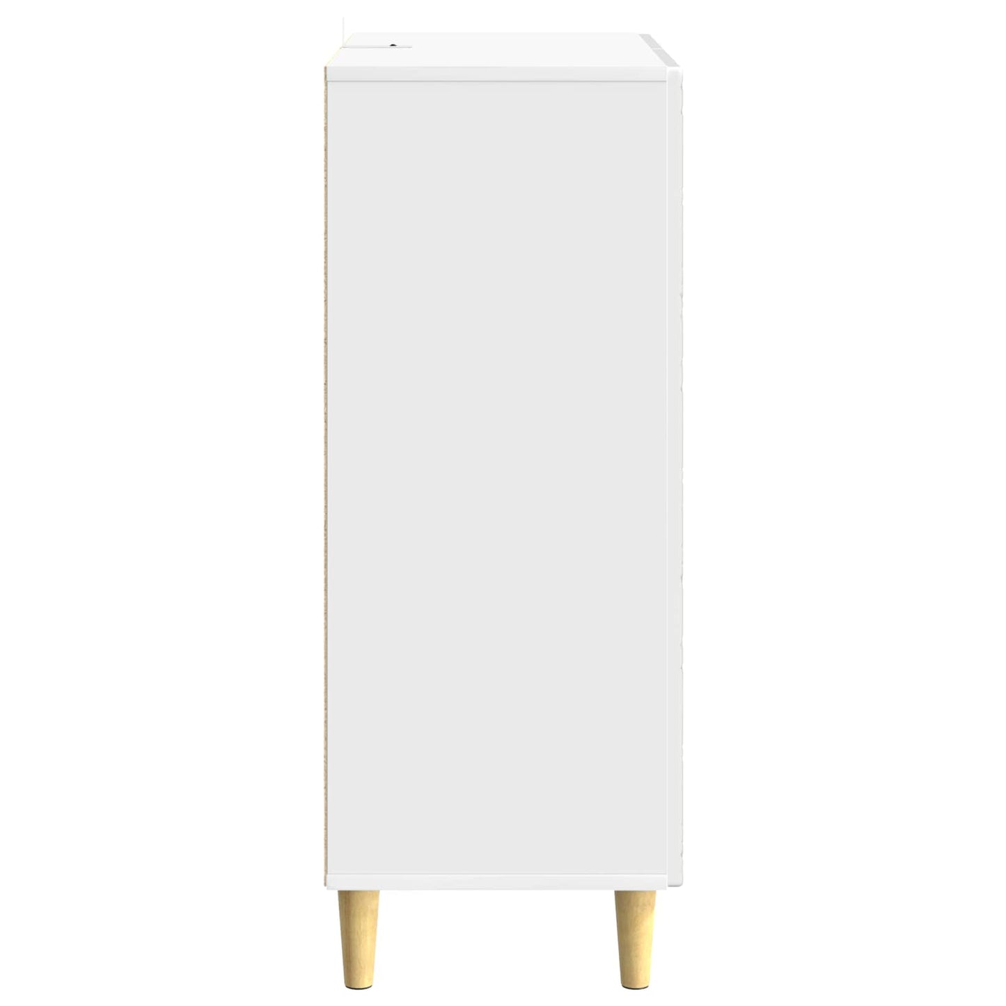 vidaXL Sideboard High Gloss White 66 x 34.5 x 90 cm Engineered Wood