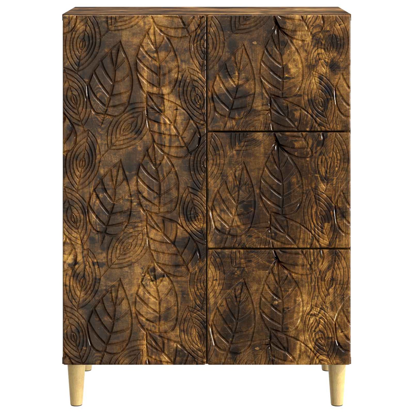 vidaXL Sideboard Smoked Oak 66 x 34.5 x 90 cm Engineered Wood