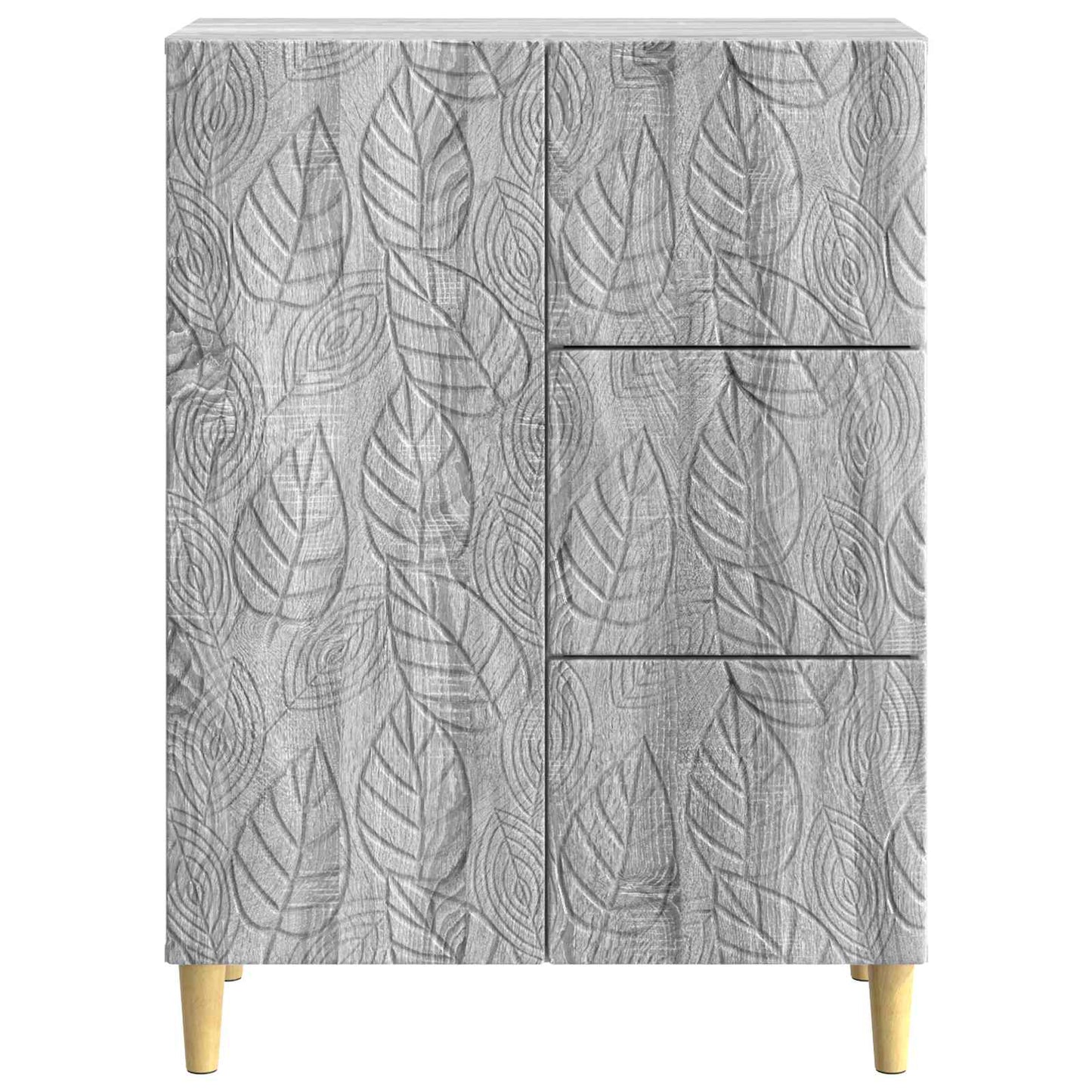 vidaXL Sideboard Grey Sonoma 66 x 34.5 x 90 cm Engineered Wood