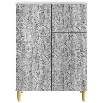 vidaXL Sideboard Grey Sonoma 66 x 34.5 x 90 cm Engineered Wood