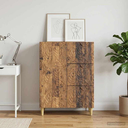vidaXL Sideboard Old Wood 66 x 34.5 x 90 cm Engineered Wood