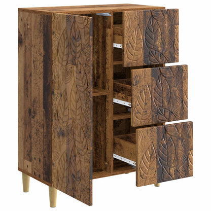 vidaXL Sideboard Old Wood 66 x 34.5 x 90 cm Engineered Wood