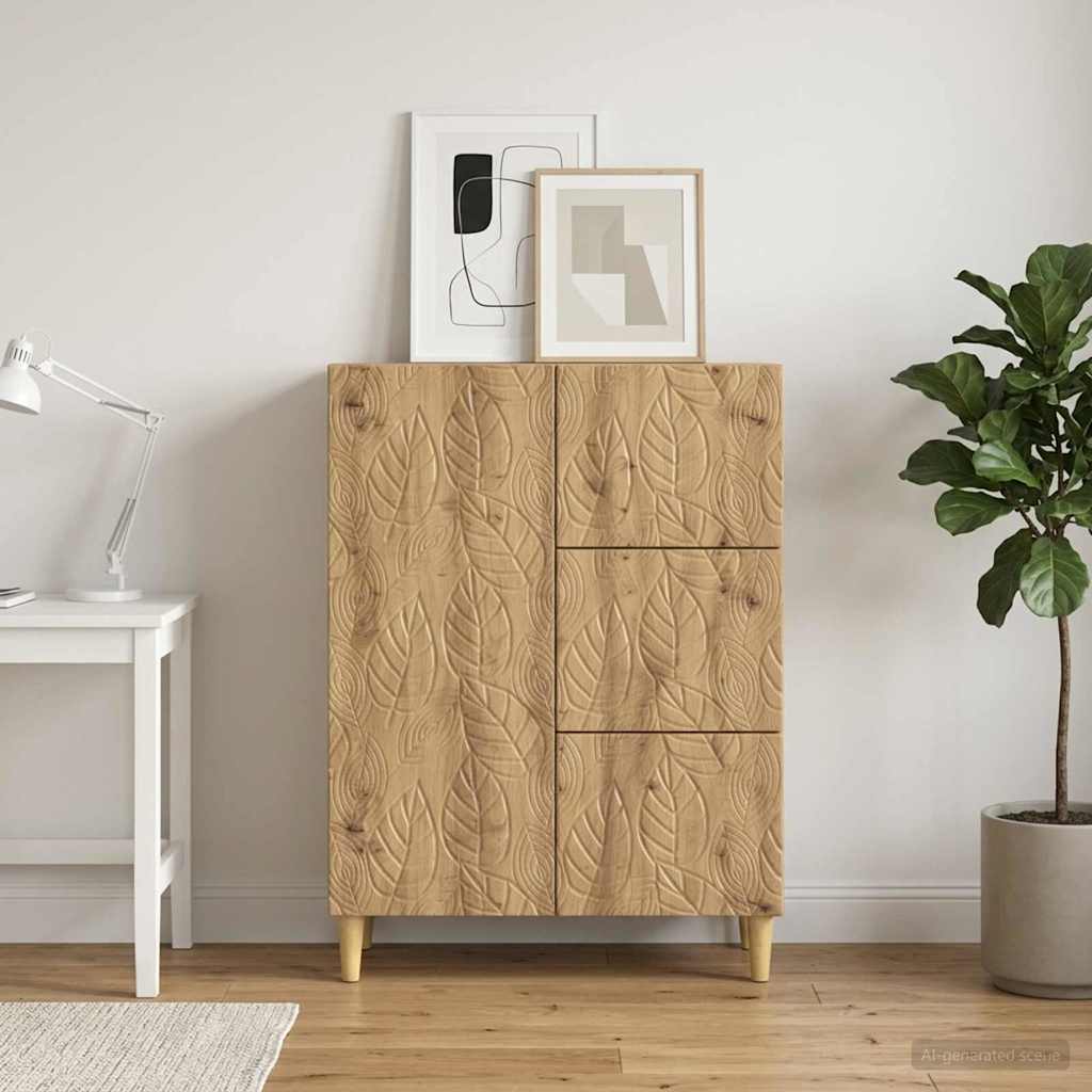 vidaXL Sideboard Artisan Oak 66 x 34.5 x 90 cm Engineered Wood