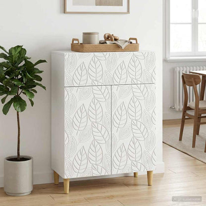 vidaXL Sideboard White 66 x 34.5 x 90 cm Engineered Wood